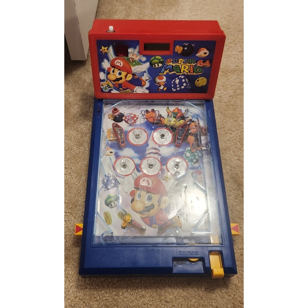 Super Mario 64 Table Top Pinball 16x10 Untested